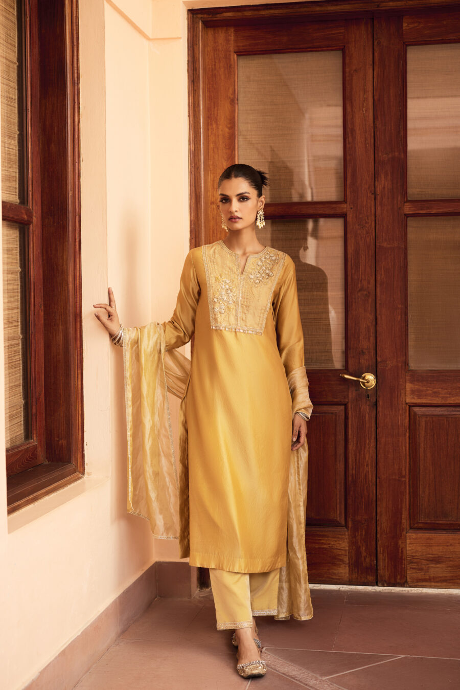 Mustard Yellow Suit Set